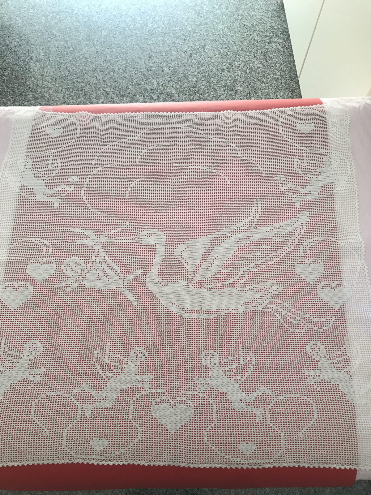 Copertina, cicogna con Angeli