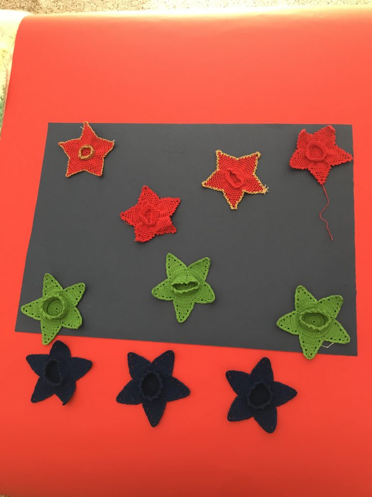 Stelle di Natale, con portacandele